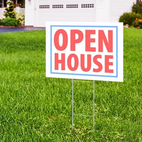 Corrugated yard sign